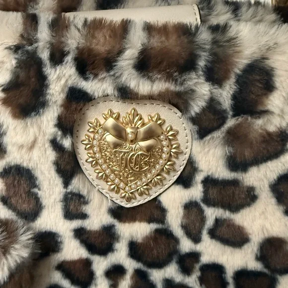 SOLD 
Juicy Couture Leopard Print Faux Fur Tote - Picture 3 of 6